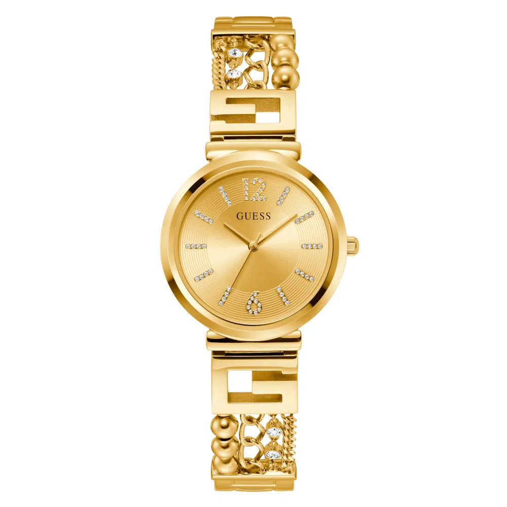 Relógio Feminino Guess Cluster Dourado GW0545L2